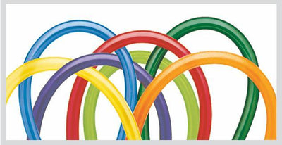 LATEX MODELING BALLOON 260Q - CARNIVAL ASSORTMENT PK 100