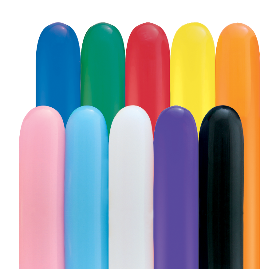 LATEX MODELING BALLOON 260Q - CLASSIC ASSORTMENT PK 100