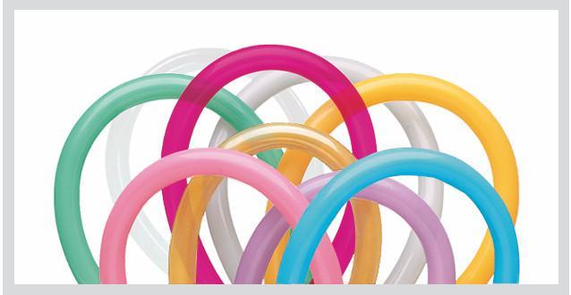 LATEX MODELING BALLOON 260Q - ENTERTAINER ASSORTMENT PK 100