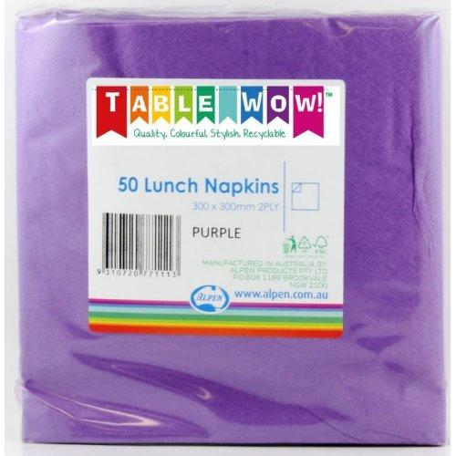 LUNCH NAPKIN - 2PLY PURPLE PK50