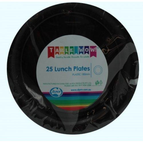 LUNCH PLATES - BLACK PK25