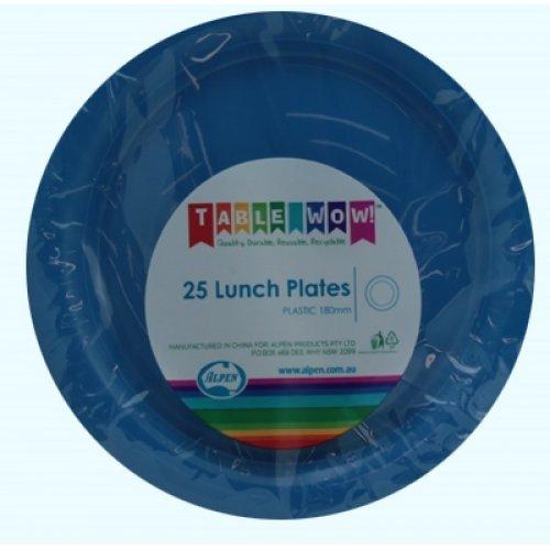 LUNCH PLATES - DARK BLUE PK25