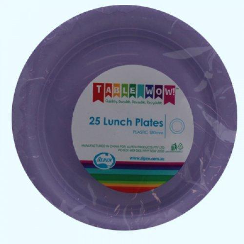 LUNCH PLATES - LAVENDER PK25