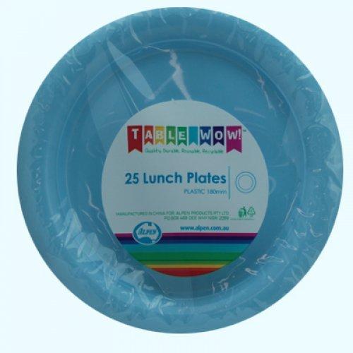 LUNCH PLATES - LIGHT BLUE PK25