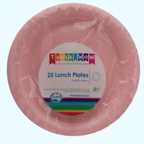 LUNCH PLATES - LIGHT PINK PK25