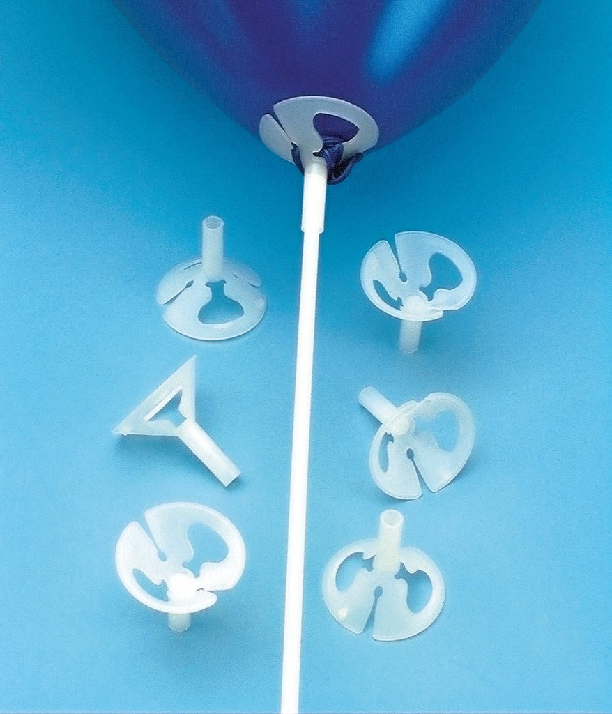 MAXI BALLOON STICK 60CM - WHITE EACH