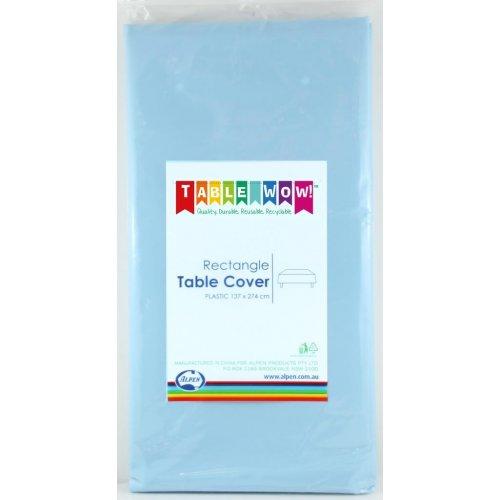 TABLE COVER - RECTANGLE LIGHT BLUE EACH