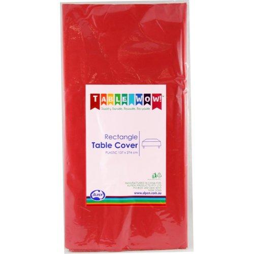 TABLE COVER - RECTANGLE RED EACH