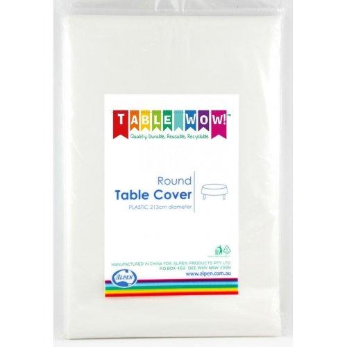 TABLE COVER - ROUND WHITE EACH