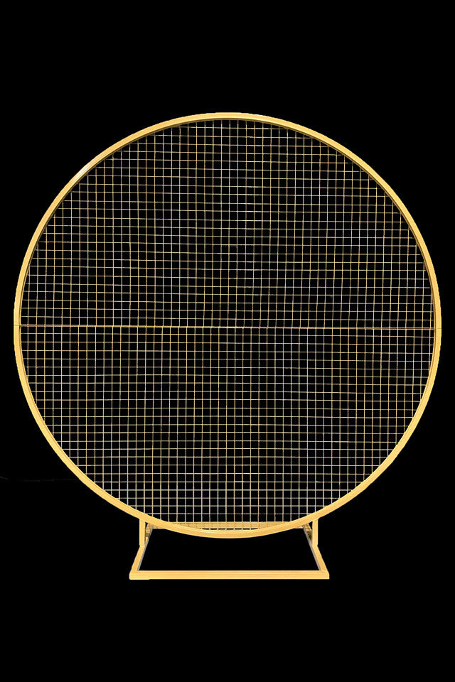 Round Mesh Frame - Gold