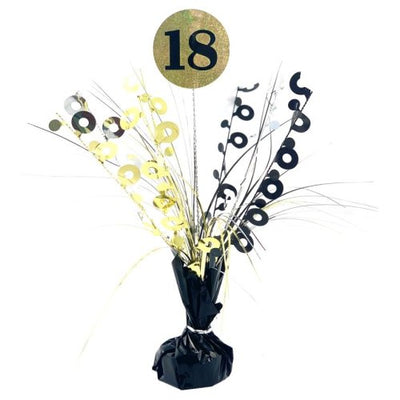 #18 Black & Gold Centrepiece Weight 165gm