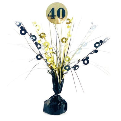 #40 Black & Gold Centrepiece Weight 165gm