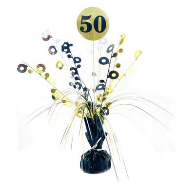 #50 Black & Gold Centrepiece Weight 165gm