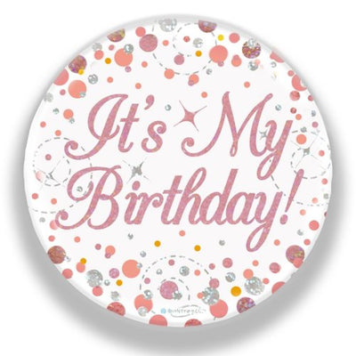 adge 75mm Sparkling Fizz Birthday Rose Gold