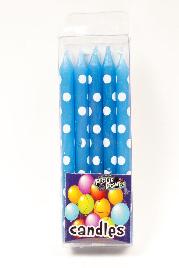 CANDLE POLKADOT BLUE