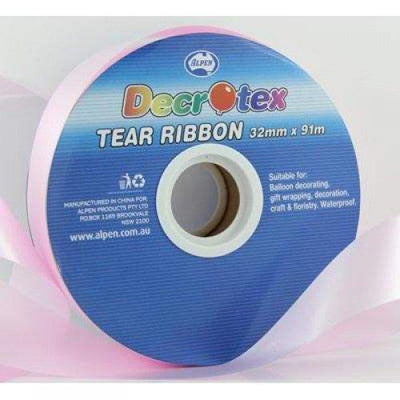 TEAR RIBBON 32MM X 91M - LIGHT PINK